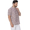 HAPPY BAY Mens Button Down Short Sleeve Holiday Casual Shirts - 4 of 4