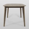 Stamford Oval Acacia Wood Dining Table - Gray - Christopher Knight Home - 4 of 4