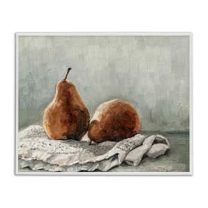 Stupell Industries Pears on Blanket Painting Framed Giclee Art - 1 of 4