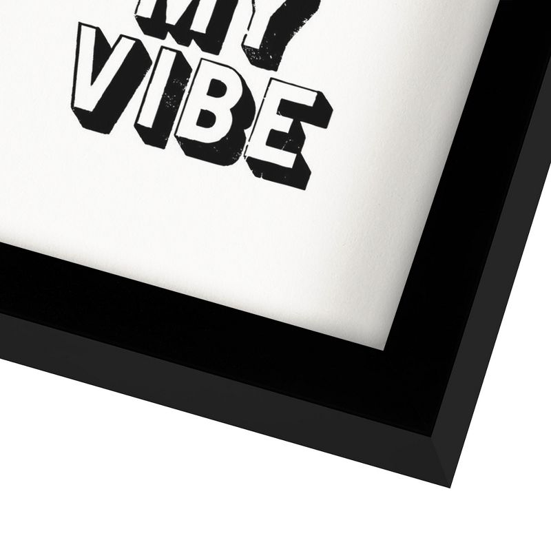 Americanflat Motivational Minimalist Dont Kill My Vibe Wht' By Motivated Type Shadow Box Framed Wall Art Home Decor, 5 of 10