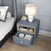 Okak Retro Tall Dresser for Bedroom with 5 Stylish Drawers,Wide Storage Chest of Drawers Nightstand for Closet Bedside Living Room Hallway - 2 of 4