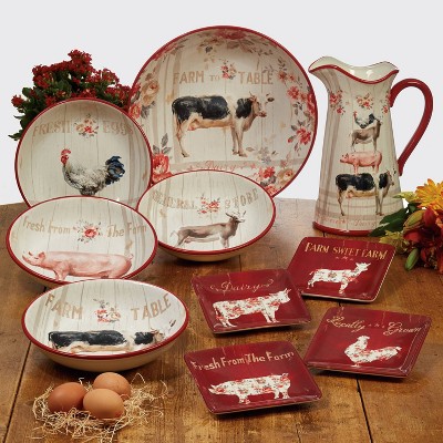 Farmhouse hotsell dinnerware sets