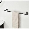 Home Mart Goods Black 24" Towel Bar With 6" Extender Venetian Bronze Finish Wall Mounted - 2 of 4