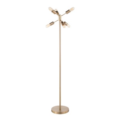 62" Spark Floor Lamp Antique Brass - LumiSource