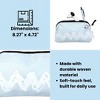 Yoobi Peanuts Single Zip Pencil Pouch White Chevron, School Supplies - 3 of 4