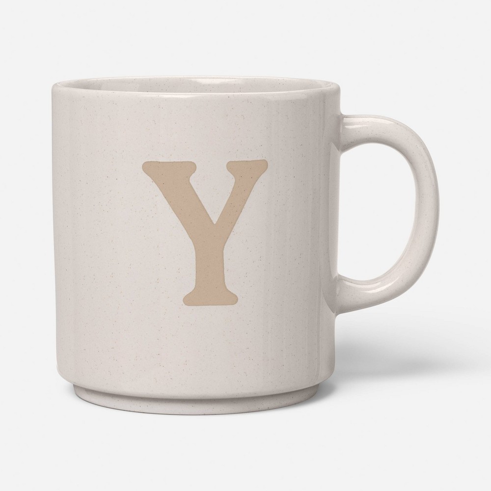 Photos - Glass 16 fl oz Monogram Y Mug