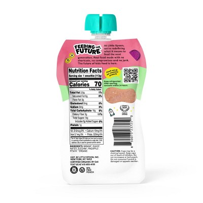 Little Spoon Pineapple Guava Punch Organic Kids' Smoothie - 4oz Refrigerated Pouch