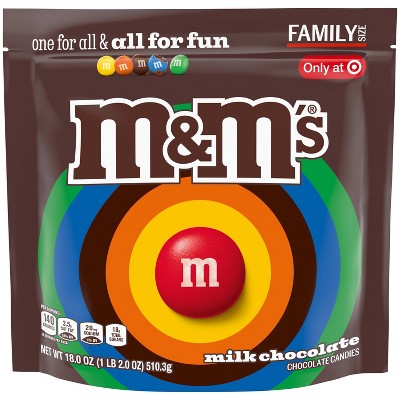 M&M's Milk Chocolate Candy Family Size - 18oz