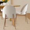 7-Piece Oval Dining Table Set, 67'' Modern MDF Table with Arched Legs and 6 Upholstered Chairs for Dining Room or Kitchen-Maison Boucle - 2 of 4