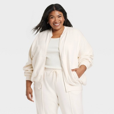 Women's Leisure Studio Fleece Bomber Jacket - Universal Thread™