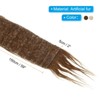Unique Bargains DIY Christmas Halloween Gnome Beard Fluffy Plush Faux Fur Ribbon 2 Pcs - 2 of 4