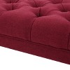 Sapphtopaz Modern Bench Upholstered Ottoman with Button-Tufted Stitch Entryway Bench for Living Room, Bedroom - 3 of 4