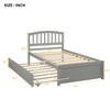 NicBex Twin Size Wood Platform Bed with Trundle for Adults/Boys/Girls - 3 of 4