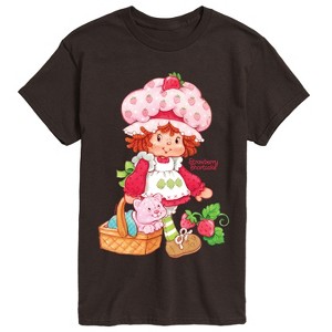 Men's - Strawberry Shortcake - Custard In Basket Short Sleeve Graphic T-Shirt - 1 of 3