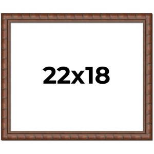 PosterPalooza | 22x18 Modern Bamboo Picture Frame, UV Acrylic, 5 Finishes - 1 of 4