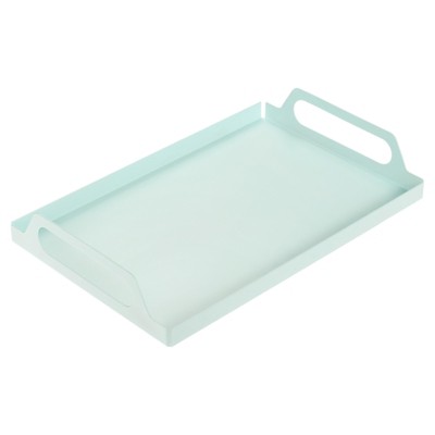Unique Bargains Metal Rectangular Coffee Table Serving Tray