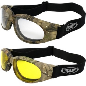 2 Pairs of Global Vision Eyewear Eliminator Safety Motorcycle Goggles - 1 of 4
