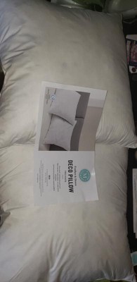 Martha Stewart Living 100% Cotton Decorative Feather Medium Firm Pillow  Insert (2-Pack) MS200906K - The Home Depot