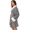 Just Love Womens Plush Printed Plaid Robe | Ladies Bathrobe - 2 of 3