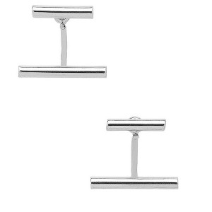 SHINE by Sterling Forever Parallel Bar Ear Jacket Earrings - 1 of 4