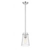Kira 1-Light Pendant - Modern Steel Design with Clear Glass Shade, Dimmable, 60W - 3 of 4