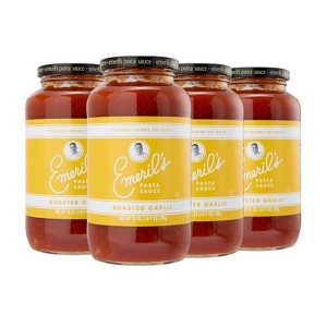 Emeril Lagasse 25 Oz, 2-PK, 4-PK and 6-PK Pasta Sauces : Arrabbiata, Vodka, Homestyle Marinara, Roasted Garlic, Tomato Basil (4-PK Roasted Garlic) - 1 of 4