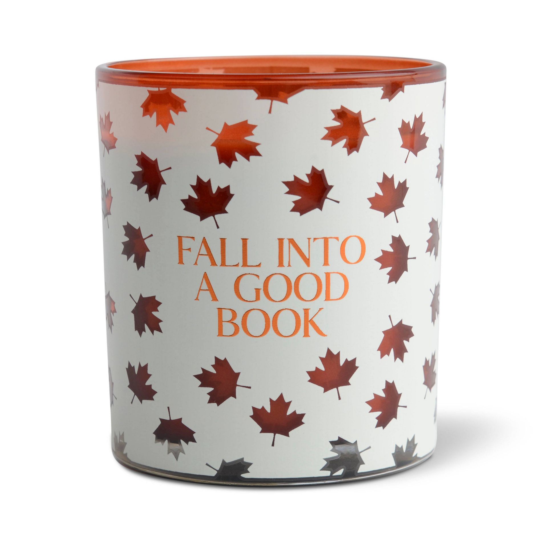 Fall Leaves Candle - Fall Into A Good Book