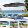 15ft Patio Umbrella with  Tilt Waterproof Sun Shade for Deck, Pool, Garden - 4 of 4