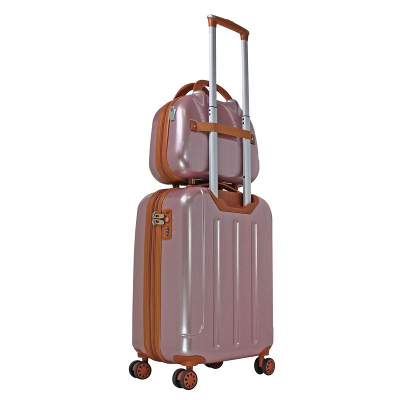 World Traveler Classique 2-Piece Lightweight Spinner Luggage Set - Rose Gold, 3 of 9