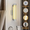 DAKAFUL 16W Dimmable LED Wall Sconce ¨C Modern Iron-Glass Design for Bedroom, Hallway & Living Room -Silver - 4 of 4