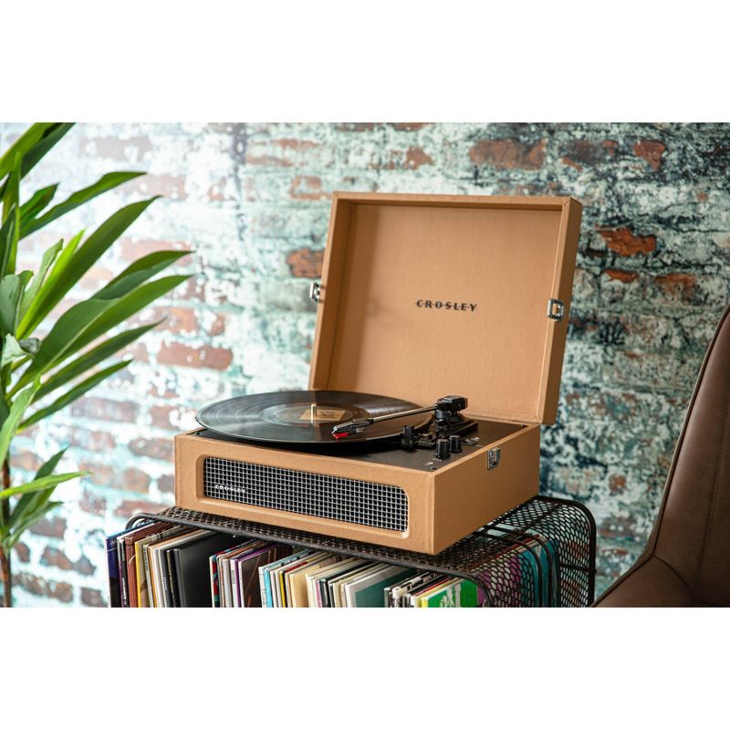 Crosley Voyager Bluetooth Vinyl Record Player - Tan, 3 of 18