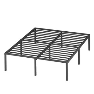 BestMassage 18 Inch Bed Frame High Metal Platform Bed Frame(Black) - 1 of 4