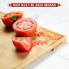 TackView Bamboo Cutting Board Set of 3, Chopping Board Set with Deep Juice Groove and Inner Handles, Cutting Boards for Kitchen with Holder - 4 of 4