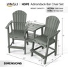 Karl Home |  28.3-Inch Patio Bar Stool - 2 of 4