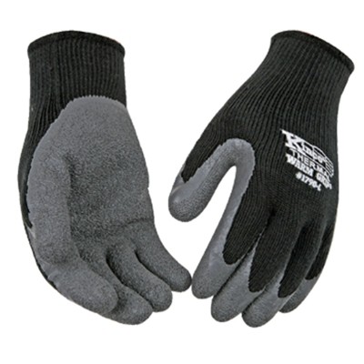 Grease Monkey M Latex Honeycomb Black/gray Dipped Gloves : Target