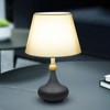 YIYIBYUS Vintage Farmhouse Table Lamps for Living Room Bedroom Traditional Bedside Nightstand Lamp With Linen Shade - 4 of 4
