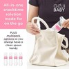 Goji Baby 4 oz Silicone Baby Food Dispensing Spoon 2 Pack - Great for 4+ Month Infants - Includes Stopper (Pink) - 4 of 4