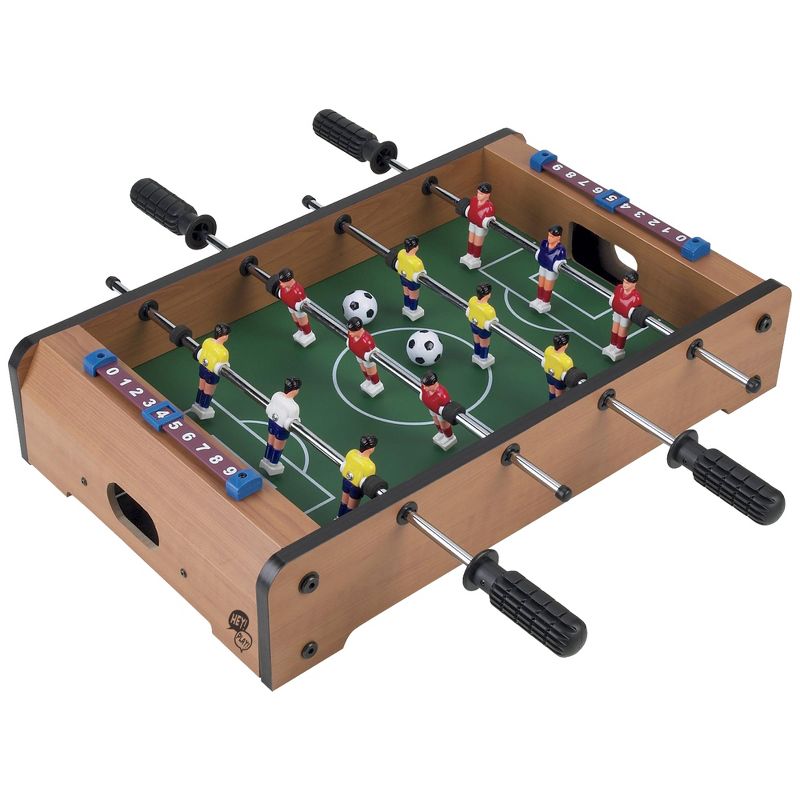 Toy Time Mini Tabletop 6-on-6 Foosball Table Soccer Game with Score Counters and Two Balls, 1 of 2