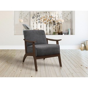 NicBex Accent Chair Velvet Upholstered Living Room Chair Comfy Chair Lounge Chair Armchair for Reading Room, Bedroom - 1 of 4