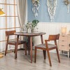 Nordlys 4-Person Black Solid Wood Dining Table Classic Style Dining Room - 3 of 4
