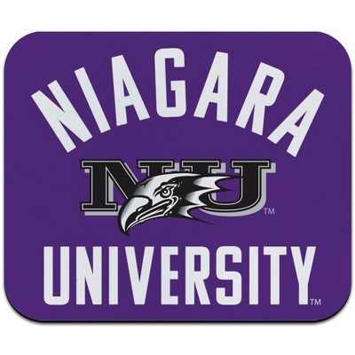 Niagara University Purple Eagles Logo Low Profile Thin Mouse Pad