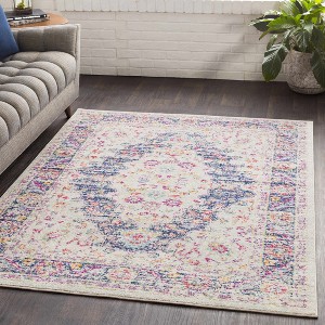 Hauteloom Thorsby Magenta & Cream Area Rug - 1 of 4
