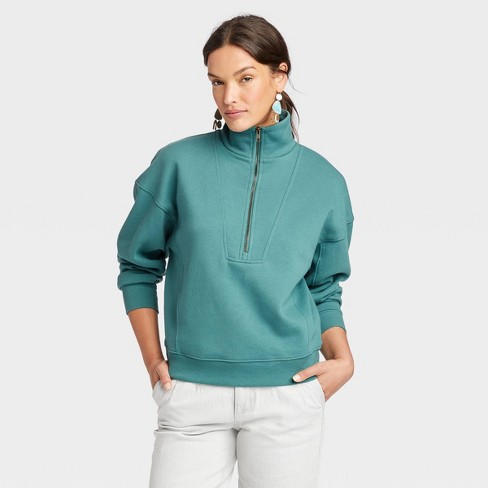 Women's Quarter Zip Sweatshirt Target on Women Guides