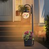 C Cattleya Solar Outdoor Post Light with Planter and Mosaic Glass Shade - 2 of 4