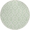 Mint Green And Ivory Geometric Washable Indoor Outdoor Area Rug - 4 of 4