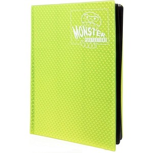 Monster Holofoil Yellow 9 Pocket Trading Card Album- 20 Side Loading, Padded Pages that Hold up to 360 cards- Use w Yugioh, MTG, Pokemon & Sport Cards - 1 of 4