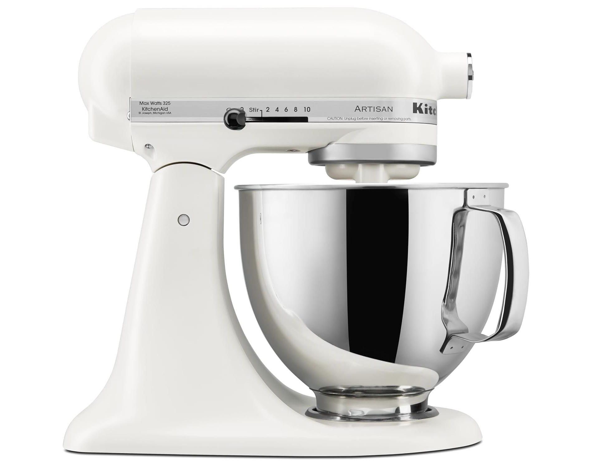 KitchenAid Artisan Series 5-Quart Tilt-Head Stand Mixer, Porcelain White - KSM150PSPL