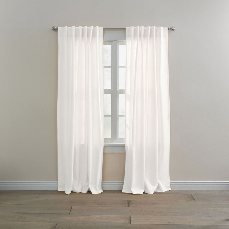 BrylaneHome Poly Cotton Canvas Back-Tab Panel Window Curtain, 1 of 2