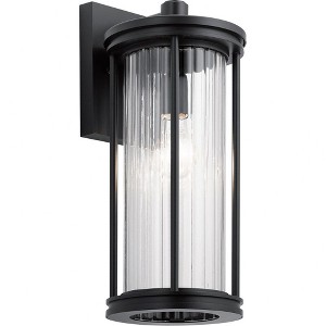 Kichler Lighting Barras 1 - Light Wall Light in  Black - 1 of 3