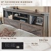 SinCiDo Farmhouse King Sized Wooden Bed Frame, with Charging Station and Led Lights, 52" High Headboard and 4 Large Drawers, Noise Free - 4 of 4
